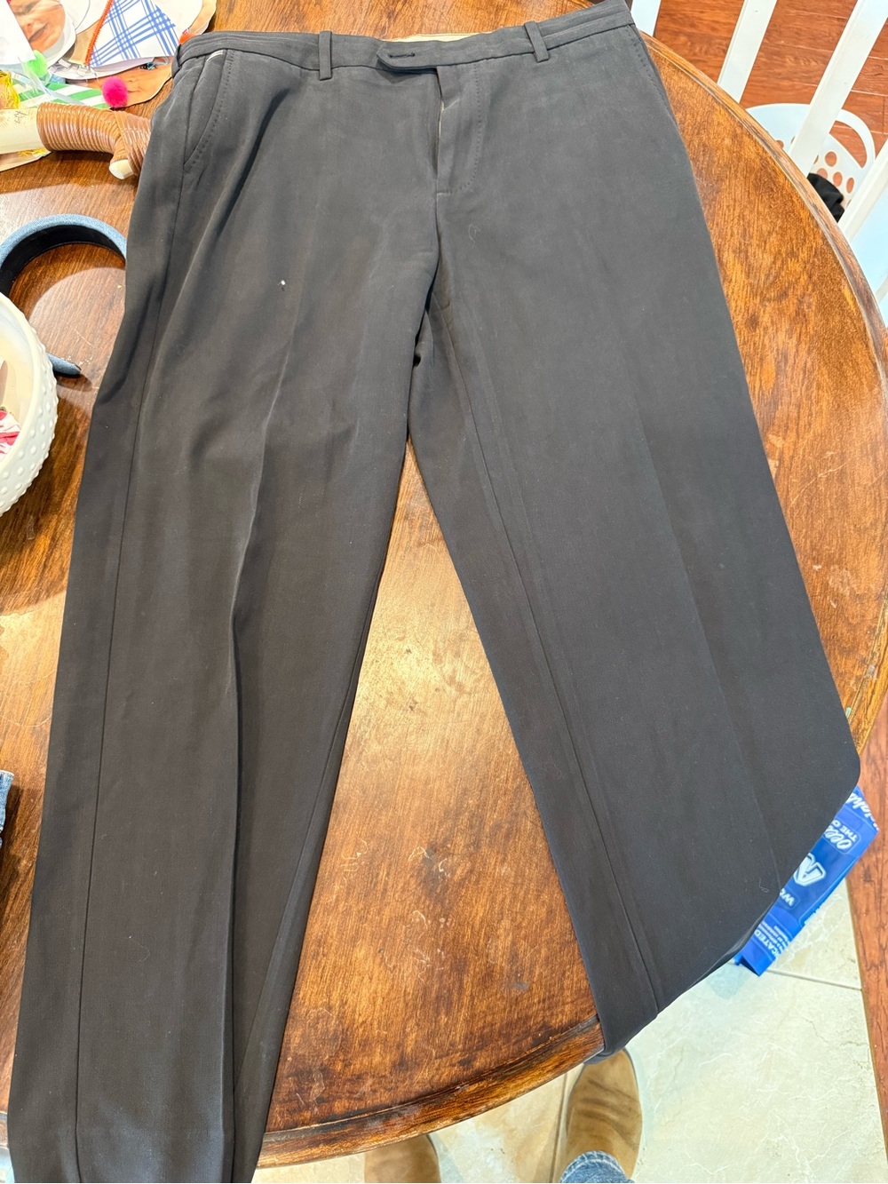Tommy Bahama Men's Black Dress Pants 36z32 silk relaxed fit